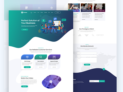 Business Landing page Ui Design agency website landing page landing page design landingpage product design template design ui ui ux design ui design web web design
