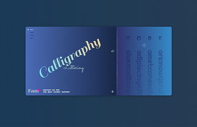 Home Page - Fonts solutions design figma ui ux webdesign