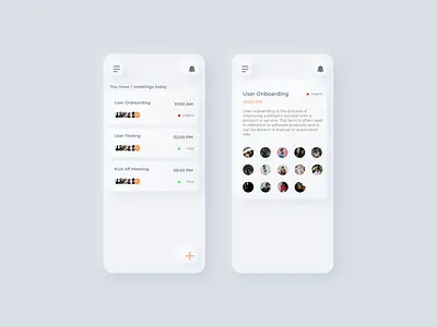 Schedule a Meeting app app design apple iphone meeting ui