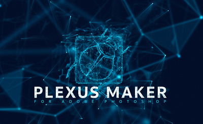 Plexus Maker Photoshop Plugin abstract art connection data digital dots futuristic generative art geometric network particles photoshop photoshop effect photoshop extension plexus plexus action plexus generator plexus plugin polygon technology