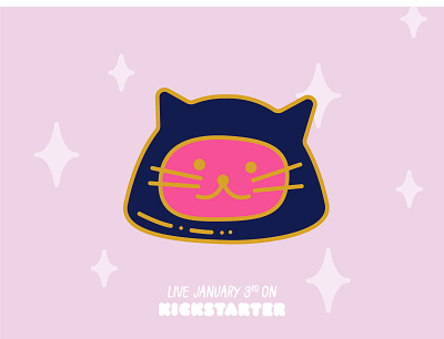 Captain Meow adventure astronaut cat enamel pin explorer illustration kickstarter space space cat vector