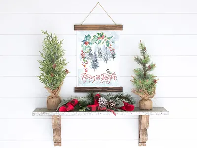 Christmas Watercolor Woodland Story by Catherine Wheel 2020 animal bird card christmas christmas watercolor forest graphics illustration merry christmas mouse new year rat retro squirrel vintage watercolor winter woodland