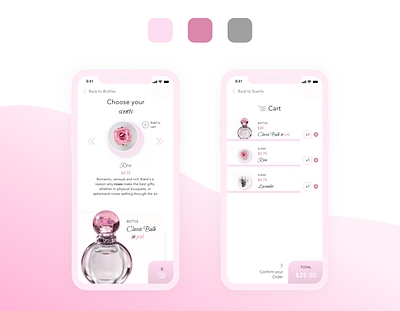 XD Challenge - Perfume App adobexd app app design design freelance freelance designer mobile mobile app ui ui design ux ux design xd xddailychallenge