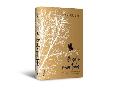 Cover design of "O sol é para todos" book capa cover cover design editorial hardcover harper lee josé olympio livro o sol é para todos publishing to kill a mockingbird