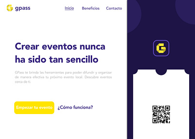 GPass Website Concept app design web