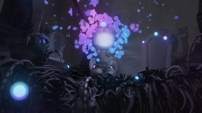 maryjessie music video - stargirl 3d animation ar blender c4d character design cosmic isometric musicvideo particles space stargirl videogame vr