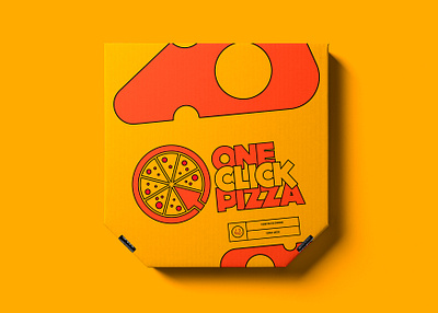 One Click Pizza brand branding creative design designer dweet design europe great britain identity logo london pizza swansea uk united kingdom