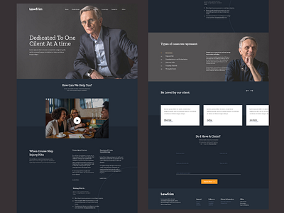 Landing Page - Law Frim clean landing page law law frim lawyers portfolio ui ui design website website design