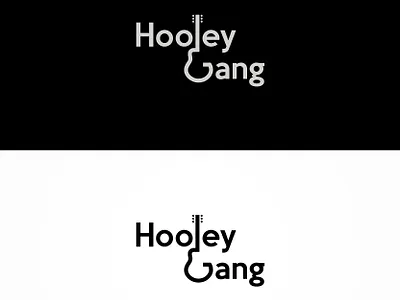 Hooley Gang band brand design branding guitar icon design logo logo identity logodesign music typography vector
