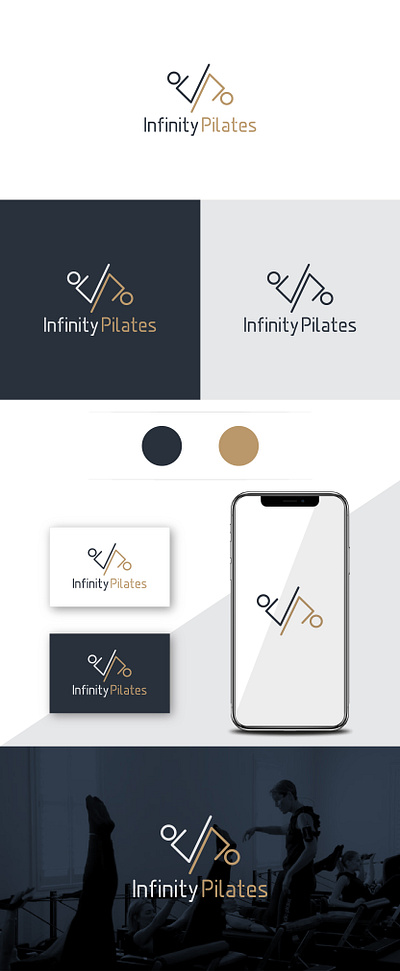 Infinity Pilates brand design branding fitness icon design infinity logo logo inspirations logodesign pilates vector