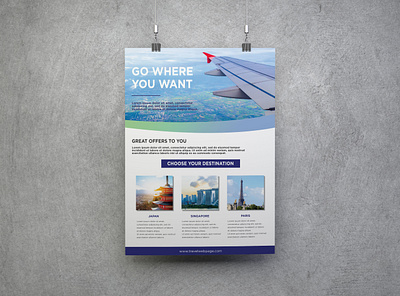 Go Where You Want branding corporate design illustration poster travel typography vector