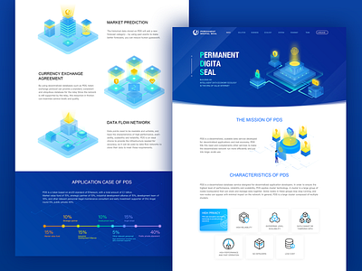 Permanent Digita Seal Block chain design digital illustrations painter ui vd