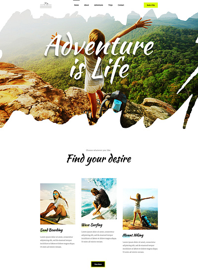 Adventure Template adventure clean corporate free website templates html website templates landing page modern responsive website templates template templatedesign user interface design