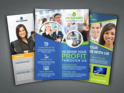 Corporate Business Flyer Bundle Template agency blue branding bundle business clean company corporate creative design elegant flyer global graphic ideas marketing modern multipurpose promotion service