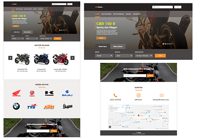 AFK Motor UI Design motorbike motorcyle motorsport responsive responsive design uidesign uiux web website