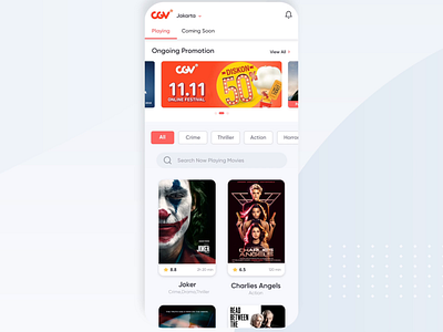 CGV- Revamps Protoyping app design flat graphic minimal product design prototype animation prototyping ui ui ux