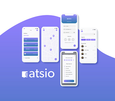 Eatsio App - Concept adobe xd branding clean concept dailyui ux wireframe