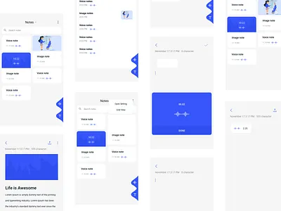 Note App design ui ux