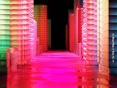 Simulation. 3d 3d art 3d artist album art blender blender3d buildings cover art cycles design everydays glass light music render sun