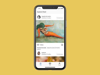 Photo Sharing App app ui ux