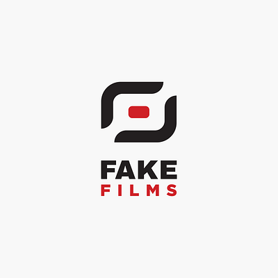 Fake Films branding design logo logo icon logodesign vector videography logo