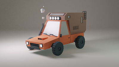 Low-poly truck 3d 3d art animation art asset blender car colors game art low lowpoly poly render rendering simple sketchfab truck vehicle vehicles