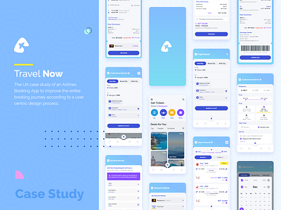 Case Study of Flight Booking App branding casestudy clean ui concept design flight booking ticket booking trend2019 ui ux