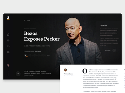 Amazon News Concept amazon concept news newspaper ui ux web