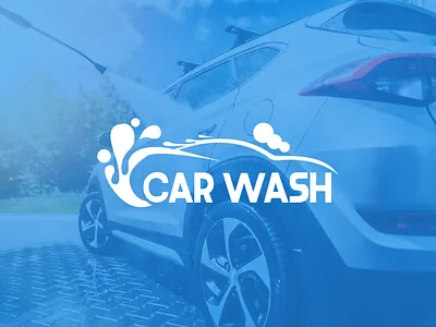 Car Wash | Logo branding design flat illustration logo