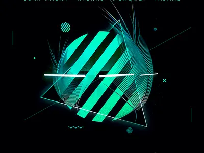 Music Cover | Hyenas- Claro Que Si abstract art album art album cover album inspiration artist artwork cover art cover music design graphic design green music music art music artwork music cover