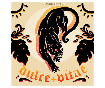 dulce vitae branding design illustration lifestyle illustration