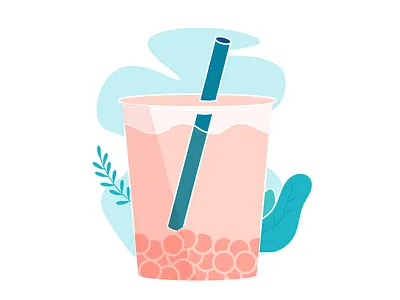 Day 04 - Bubble Tea bubble tea challenge daily design graphic graphicdesign illustration taiwan