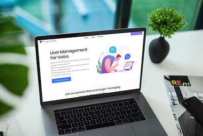 User Management Voice Project voice web webdesign