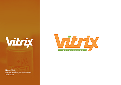 Vitrix | Logo advertise batteries battery branding branding agency branding and identity design designer energy illustration letters logo orange logo vector vector art vectors