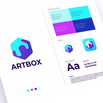 ARTBOX brand and identity branding design icon illustration logo typography ui ux vector