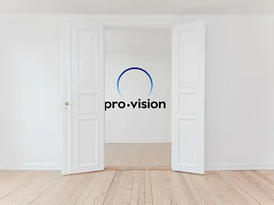 Provision in space branding design logo