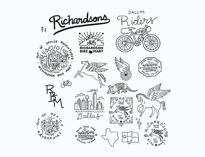 First sketches/Flasheet apparel bike biking cycling dallas drawing hat design illustration line art logo merchandise nature outdoors simple t shirt texas water bottle