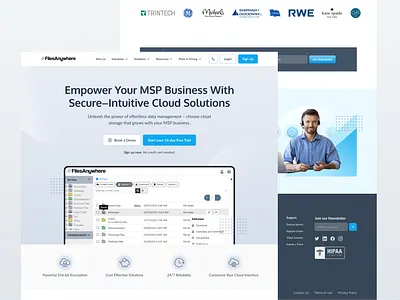 Cloud Storage Website Redesign ⎯ FilesAnywhere ✨ design figma design landing page design product design saas website design tech design ui ui design ui ux ui ux design web design website website design
