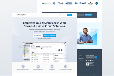 Cloud Storage Website Redesign ⎯ FilesAnywhere ✨ design figma design landing page design product design saas website design tech design ui ui design ui ux ui ux design web design website website design