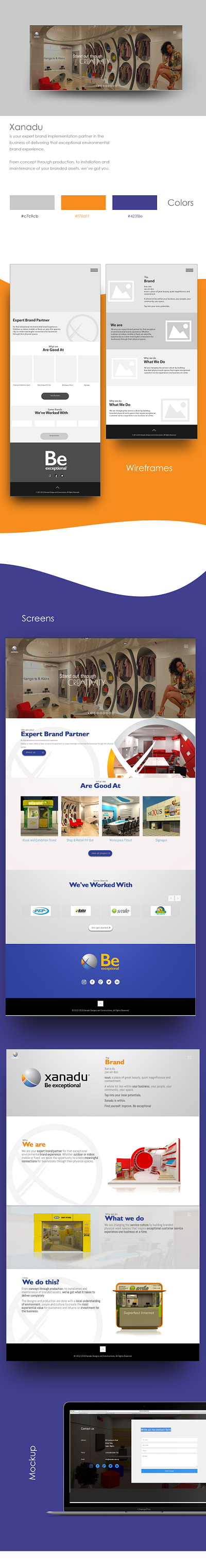 Xanadu Web UI design photos ui ux web xd