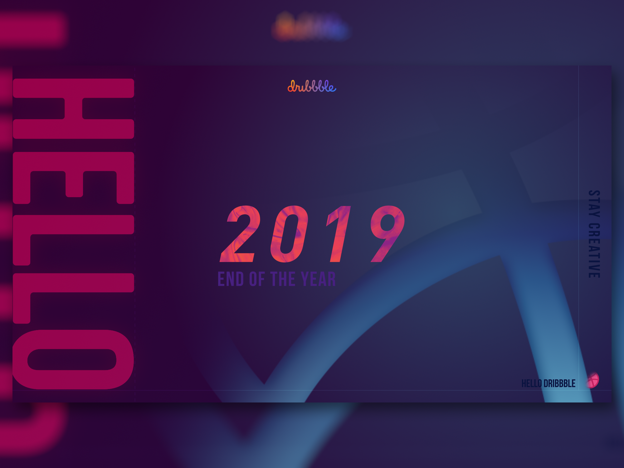 Example of Hello Dribbble！