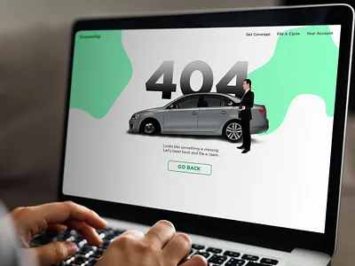 404 Page 404page cars error insurance mockup website