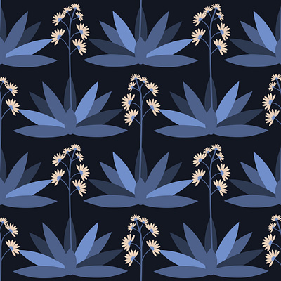 Seamless agave pattern agave decorative design floral flower nature pattern seamless seamless pattern simple surface design texture