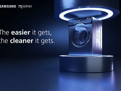 Washing Machine 3d art direction branding cinema4d design logo octane render ui user interface ux