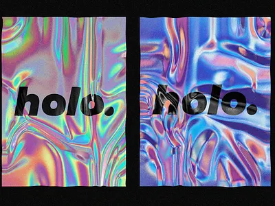 Realistic holographic texture 3d branding design gradient hologram holographic holographic foil mockup photoshop resource template texture ux