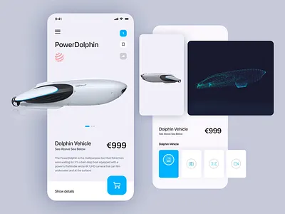 🛰 Power Dolphin app app clean dolphins interface minimal mobile mobile app mobile app design mobile app development mobile application mobile apps mobile ui muzli product ui ux web