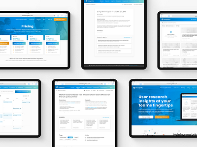 Insightful - User Research & Insight Library apple calendar cards collaboration homepage insights planner pricing reports research saas ui user experience user interface userresearch ux ux design web app