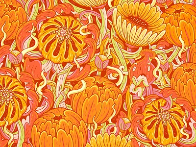 Plant Patch drawing floral gardens illustration plants sketchbook