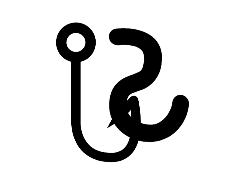 Bait bait fish fishing gif hook icon inktober2019 worm