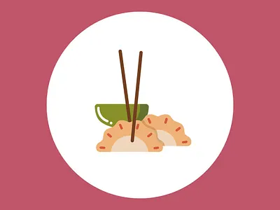 100 days of vector illustration day 71 100 days of illustration 100daychallenge 100days adobe illustrator autumn collection design detail illustration gyoza illustration vector vector illustration